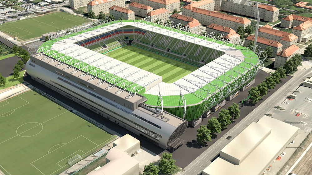 Allianz-Stadion-Wien Rapid Viedeň