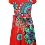 Cervene saty so stuhou v pase Desi gual Regina Guer 49,66ee ZOOT