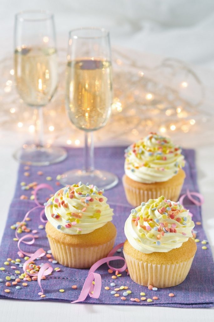 silvestrovské cupcakes