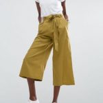 Horčicové culottes,www.asos.com