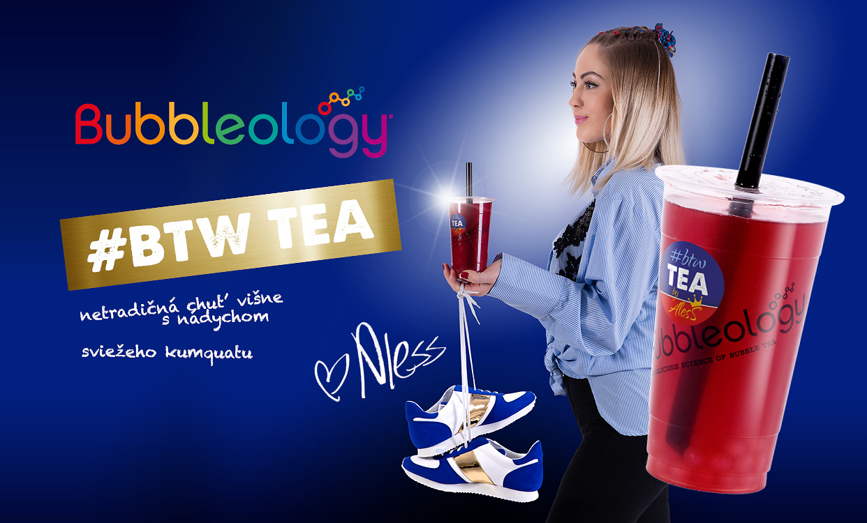 špeciálny Bubble Tea s názvom BTW TEA,