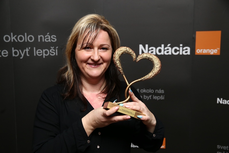 Nadácia Orange predstavila už 13. laureátku ocenenia Srdce na správnom mieste Srdce na správnom mieste