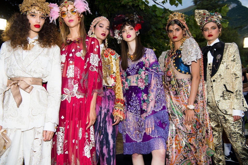 Módna prehliadka Dolce and Gabbana - jar 2019, Como, Taliansko