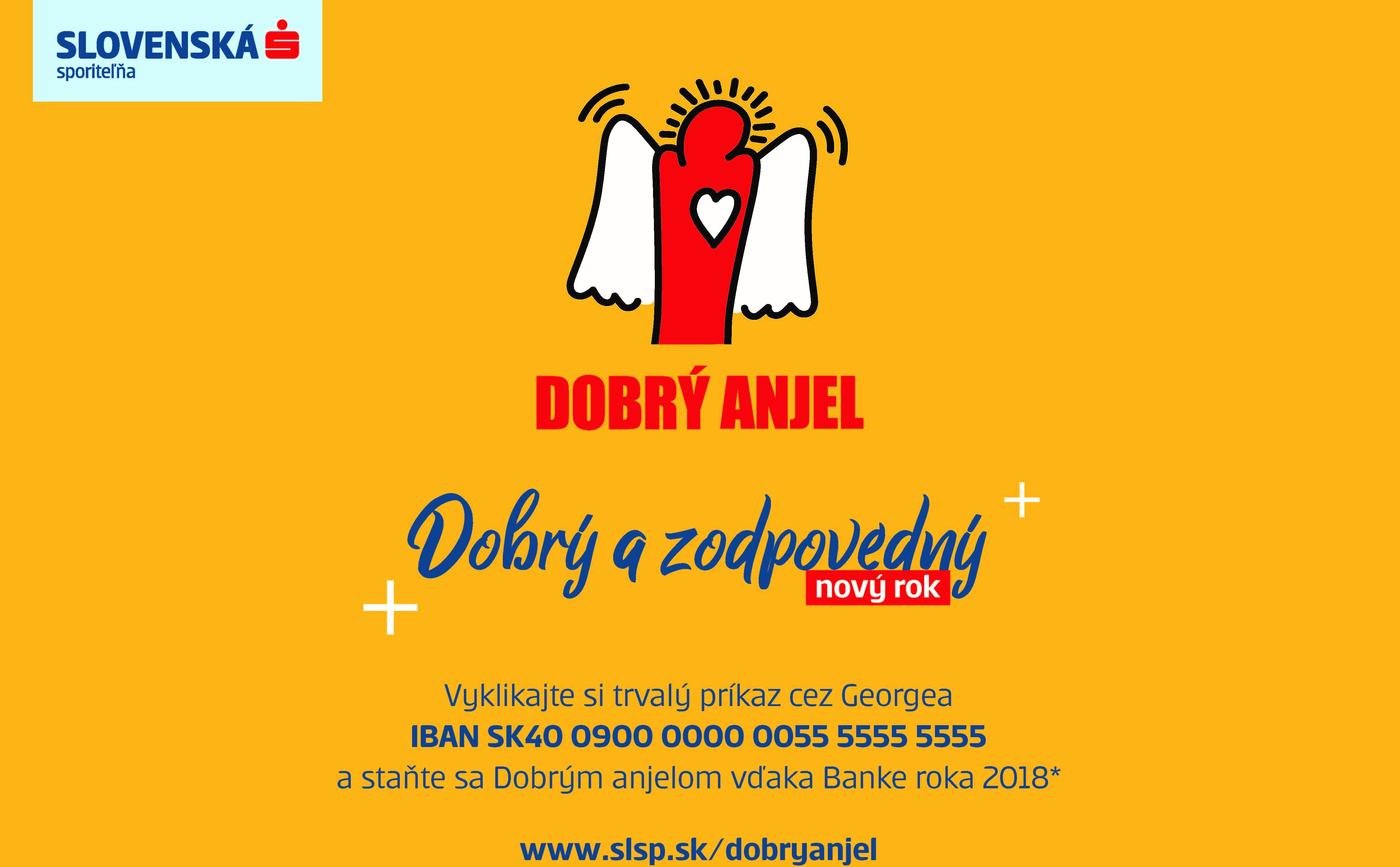 Dobrý anjel od nového roka s podporou najväčšej banky