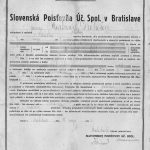 Jedna z prvých poistných zmlúv, uzatvorené V Mene Božom