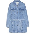 Stradivarius, denim bunda s viazani╠üm