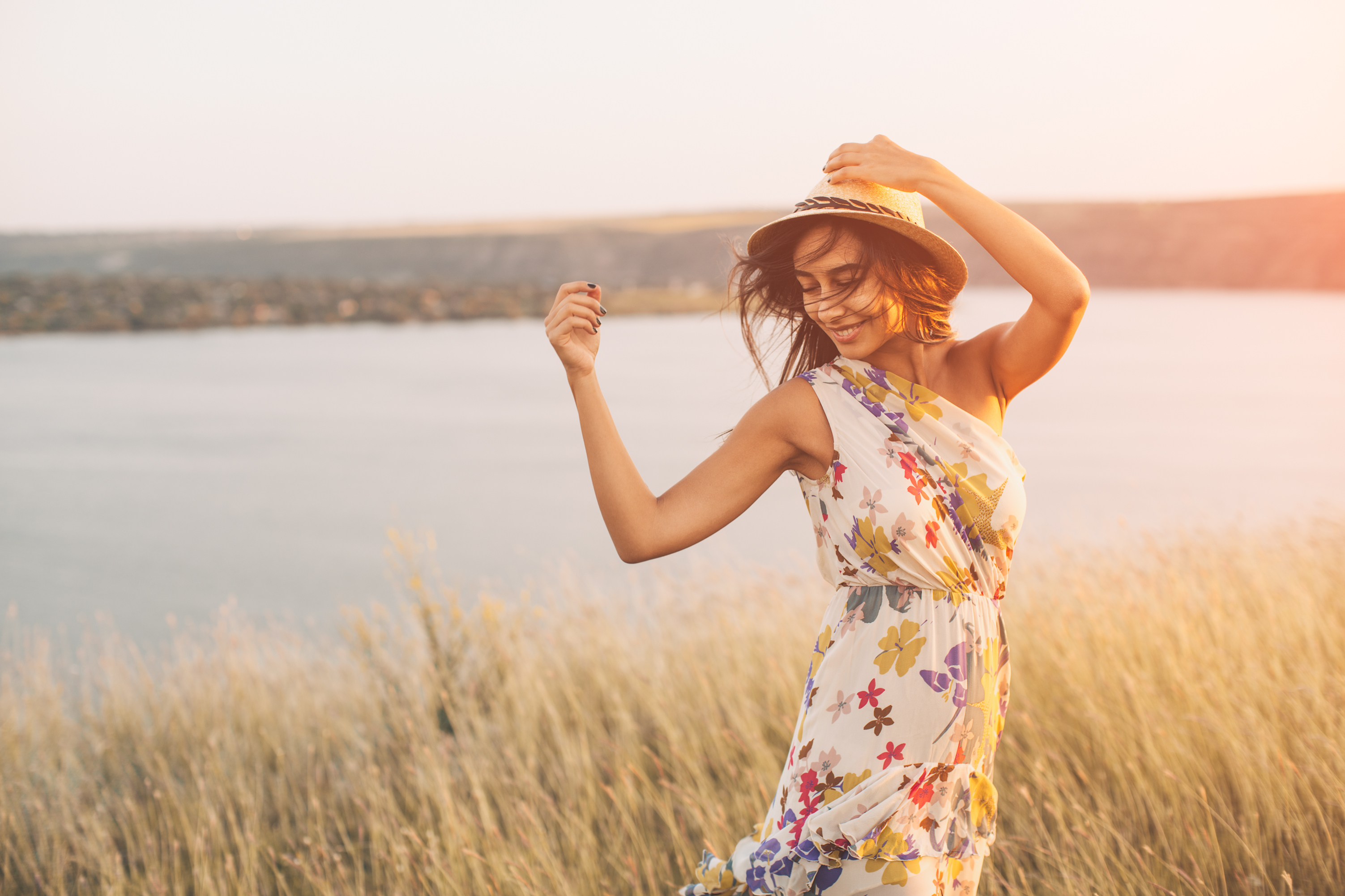 Beauty young girl outdoors enjoying nature._shutterstock_505954555