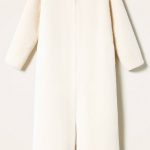 Twinset, teddy coat,biely