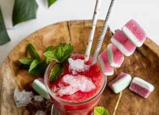 Melónové osvieženie s ľadovou triešťou