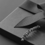 Black,Gift,Box,On,A,Dark,Background,,Decorated,With,A